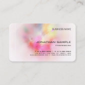 Farbenfrohe Abstrakte Kunst, Dichtung und Musik Visitenkarte (Vorderseite)