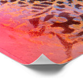 Farbenfrohe abstrakte Kunst für die Wohngestaltung Poster (Ecke)