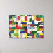 Farbenfrohe Abstrakte Kunst Geometric Contemporary Leinwanddruck (Vorderseite)