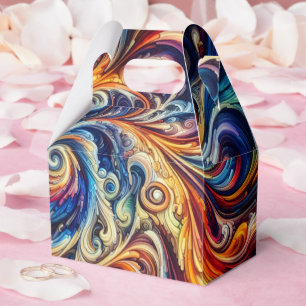 Farbenfrohe Abstrakte Kunst Geschenkschachtel