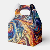Farbenfrohe Abstrakte Kunst Geschenkschachtel (Vorderseite)