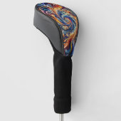 Farbenfrohe Abstrakte Kunst Golf Headcover (angewinkelt)