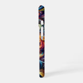 Farbenfrohe Abstrakte Kunst iPhone 16 Hülle (Linke Seite)