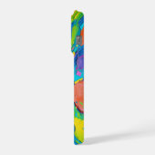 Farbenfrohe Abstrakte Kunst iPhone Hülle (Linke Seite)