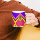 Farbenfrohe abstrakte Kunst Kaffeetasse