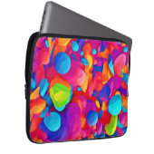 Farbenfrohe Abstrakte Kunst Laptopschutzhülle (Vorne Rechts)