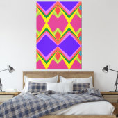 Farbenfrohe abstrakte Kunst Leinwanddruck (Insitu (Schlafzimmer))