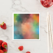 Farbenfrohe Abstrakte Kunst Moderne Elegante Vorla Serviette (Beispiel)