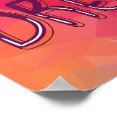 Farbenfrohe Abstrakte Kunst Modernes Zitat Poster (Ecke)