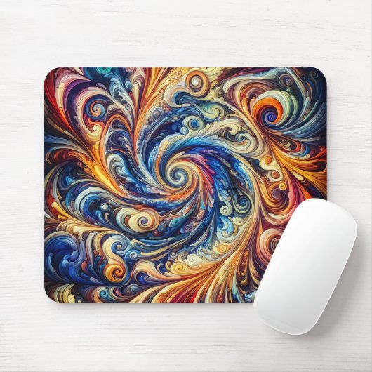 Farbenfrohe Abstrakte Kunst Mousepad (Mit Mouse)