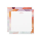 Farbenfrohe Abstrakte Kunst Personalisiert Mitteilungskarte (Vorderseite/Rückseite Beispiel)