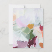 Farbenfrohe Abstrakte Kunst Personalisiert Mitteilungskarte (Rückseite)