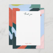 Farbenfrohe Abstrakte Kunst Personalisiert Vielen  Einladung (Vorne/Hinten)