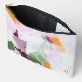 Farbenfrohe Abstrakte Kunst Personalisiertes Gesch Zubehörtasche (Offen)