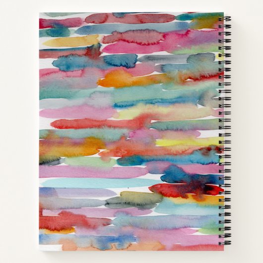 Farbenfrohe Abstrakte Kunst Pinakothek Züst Notizblock (Rückseite)