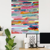 Farbenfrohe Abstrakte Kunst Pinakothek Züst Poster (Heimbüro)