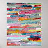 Farbenfrohe Abstrakte Kunst Pinakothek Züst Poster (Vorne)