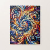 Farbenfrohe Abstrakte Kunst Puzzle (Vertikal)