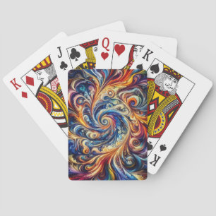 Farbenfrohe Abstrakte Kunst Spielkarten