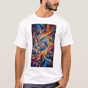 Farbenfrohe Abstrakte Kunst T-Shirt