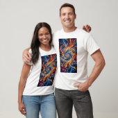 Farbenfrohe Abstrakte Kunst T-Shirt (Unisex)