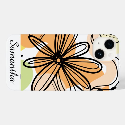 Farbenfrohe Abstrakte Kunst Zeichnend Case-Mate iPhone Hülle (Rückseite (Horizontal))