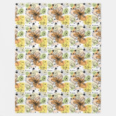 Farbenfrohe Abstrakte Kunst Zeichnend Fleecedecke (Vorderseite)