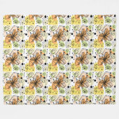 Farbenfrohe Abstrakte Kunst Zeichnend Fleecedecke (Vorderseite (Horizontal))