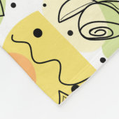 Farbenfrohe Abstrakte Kunst Zeichnend Fleecedecke (Ecke)