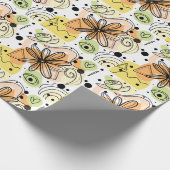 Farbenfrohe Abstrakte Kunst Zeichnend Geschenkpapier (Ecke)