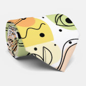 Farbenfrohe Abstrakte Kunst Zeichnend Krawatte (Gerollt)