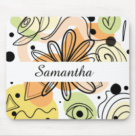 Farbenfrohe Abstrakte Kunst Zeichnend Mousepad