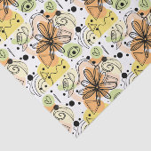 Farbenfrohe Abstrakte Kunst Zeichnend Seidenpapier (Ausschnitt)