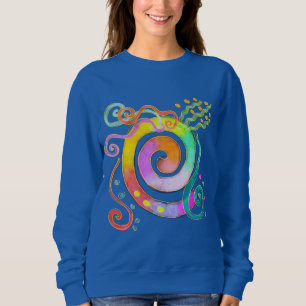 Farbenfrohe Abstrakte Kunst zu tragen Sweatshirt