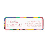 Farbenfrohe Abstrakte Kunsthochzeit (Vorne)