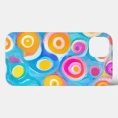 Farbenfrohe Abstrakte Kunstkreise Kunstspass Case-Mate iPhone Hülle (Rückseite (Horizontal))