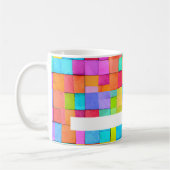 Farbenfrohe Abstrakte Künstlerin NAME Angesagt Mod Kaffeetasse (Links)