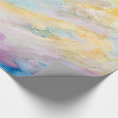 Farbenfrohe Abstrakte Kunstmalerei Geschenkpapier (Ecke)