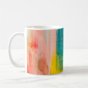Farbenfrohe Abstrakte Kunstmalerei Hintergrund. Mo Kaffeetasse
