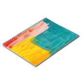 Farbenfrohe Abstrakte Kunstmalerei Hintergrund. Mo Notizblock (Linke Seite)