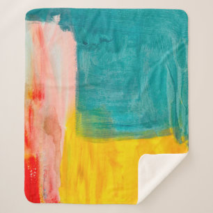 Farbenfrohe Abstrakte Kunstmalerei Hintergrund. Mo Sherpadecke