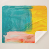 Farbenfrohe Abstrakte Kunstmalerei Hintergrund. Mo Sherpadecke (Vorderseite (Horizontal))