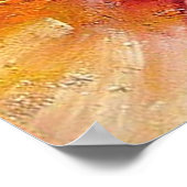 Farbenfrohe Abstrakte Kunstmalerei Rot Gelb Grün Poster (Ecke)