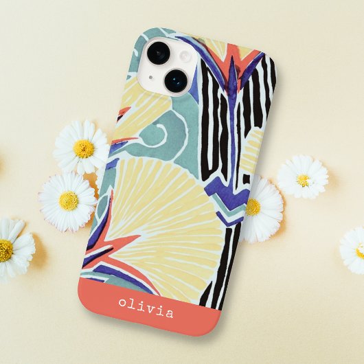 Farbenfrohe Abstrakte Kunstmuster von E.A. Séguy Case-Mate iPhone Hülle