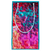 Farbenfrohe abstrakte Kunstpalette wirbeln Kleine Geschenktüte (Vorderseite)