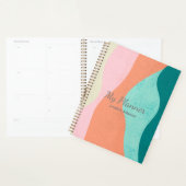 Farbenfrohe Abstrakte Kunstplaner - Personalisiert Planer (Anzeige)