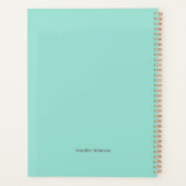 Farbenfrohe Abstrakte Kunstplaner - Personalisiert Planer (Rückseite)