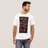 Farbenfrohe Abstrakte Kunstwerke - Tomaten in eine T-Shirt (Vorne ganz)