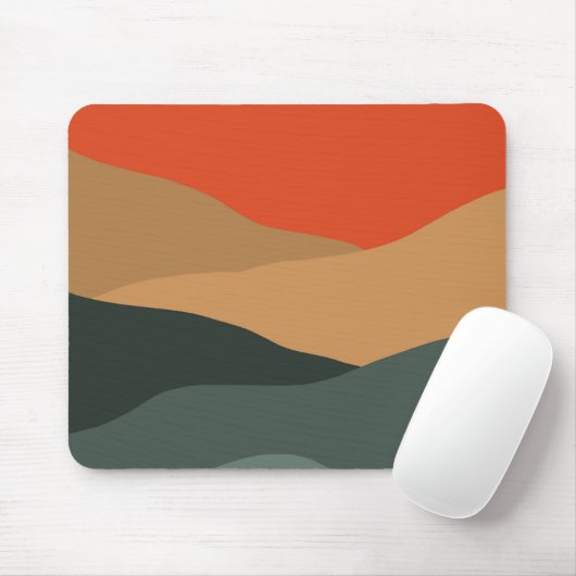 Farbenfrohe abstrakte Landschaft Mousepad (Mit Mouse)
