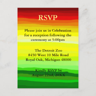 Farbenfrohe Abstrakte Landschaft - UAWG Postkarte